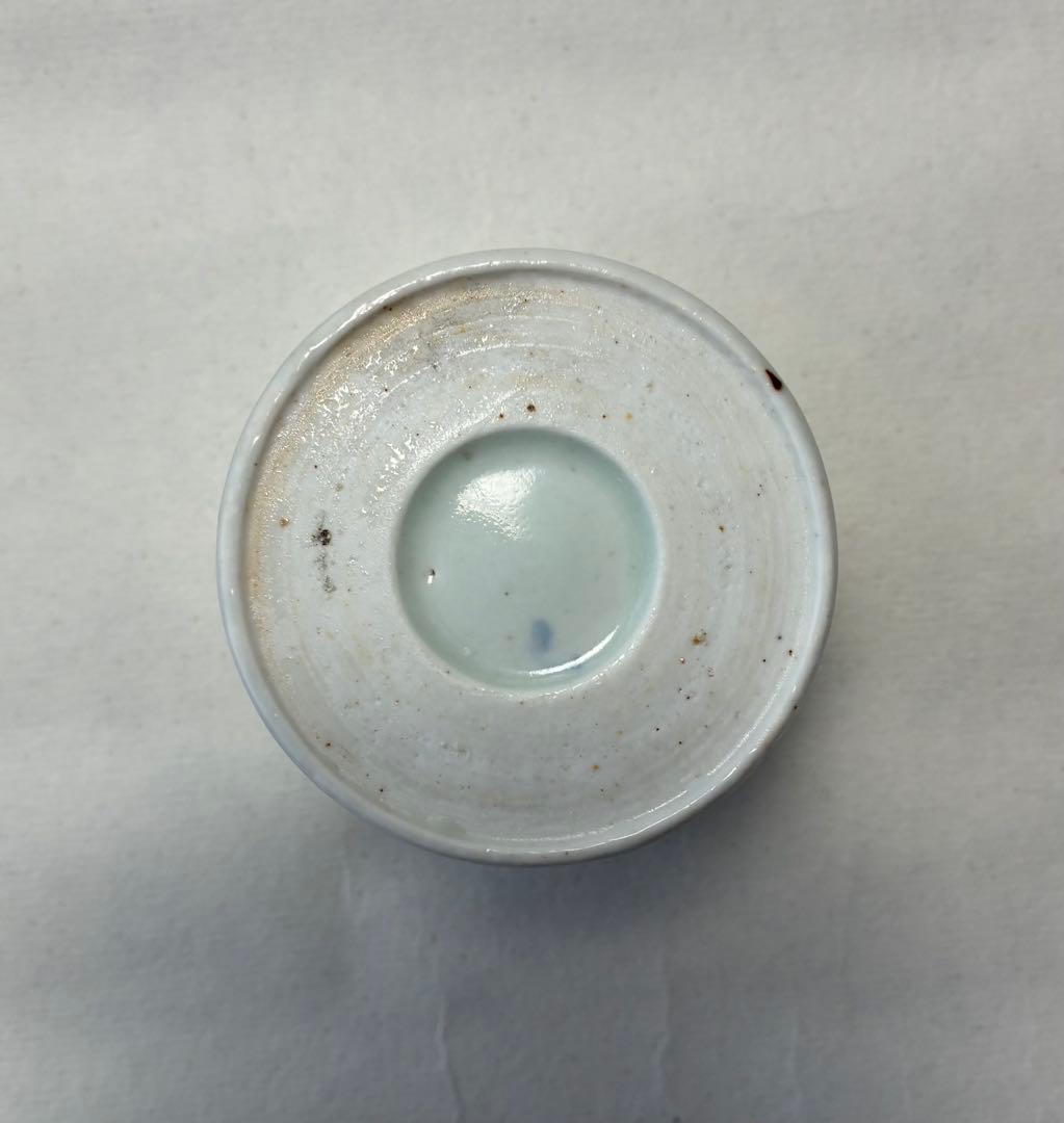 古伊万里　染付　蕎麦猪口　松皮菱　珍品