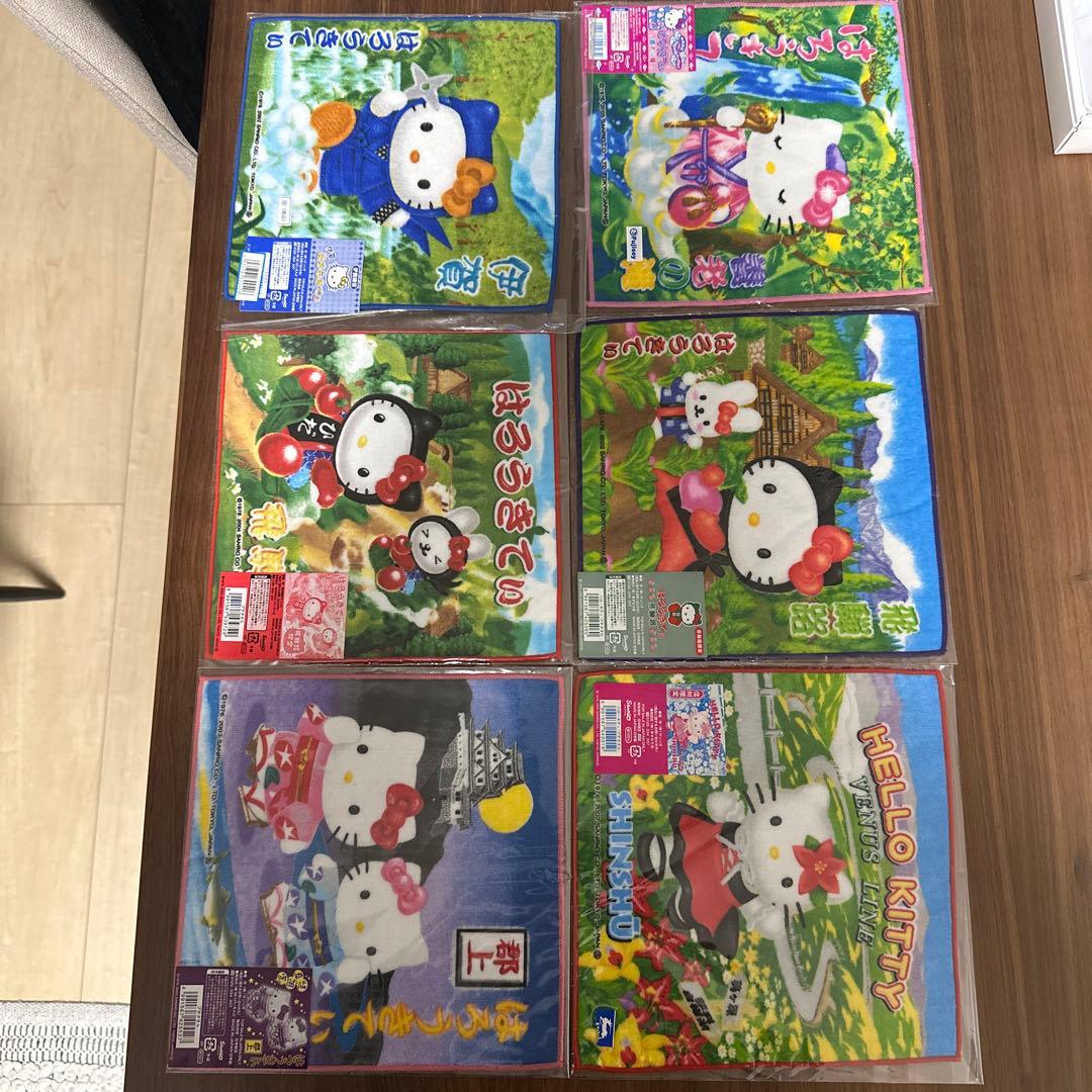 Hello Kitty ハローキティ　観光名所ハンカチセット