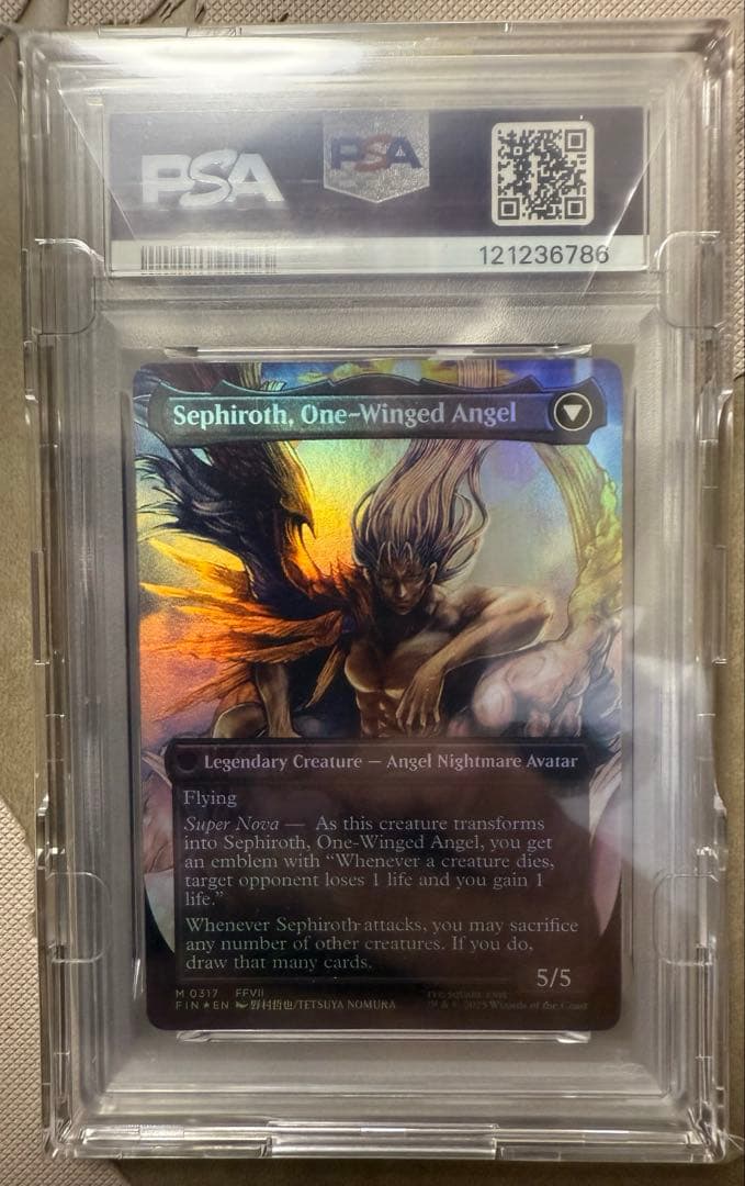 MTG PSA10 威名のソルジャー、セフィロス ボーダーレス版英語foil