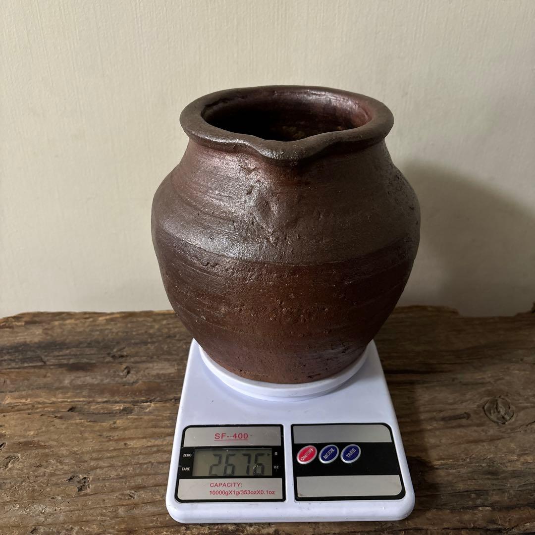 古備前片口壷 .古越前.常滑.丹波.信楽.瀬戸.六古窯　骨董　検:李朝　白磁