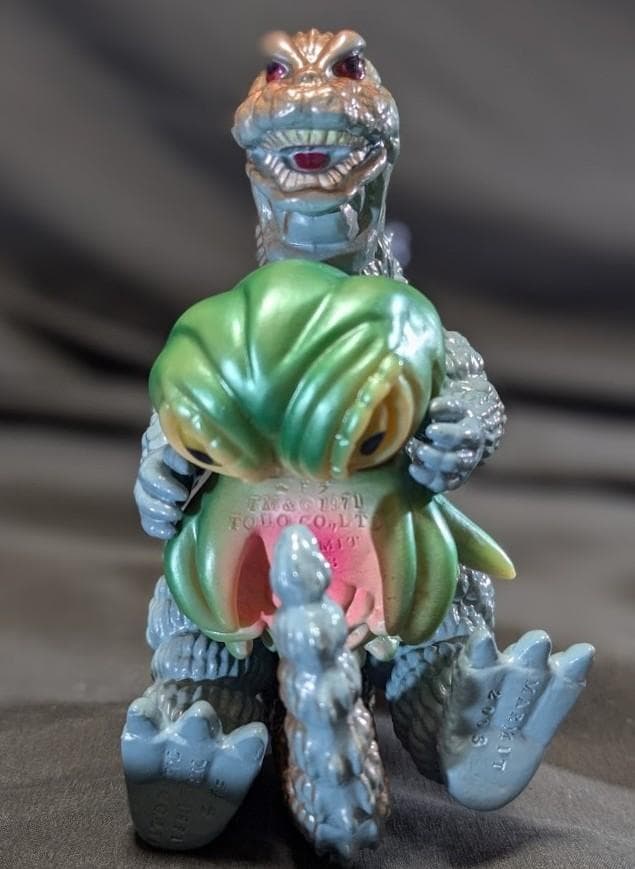 飛行ゴジラ＆ミニヘドラ（マーミット）ソフビ 怪獣天国ベビー ヘドゴジセット