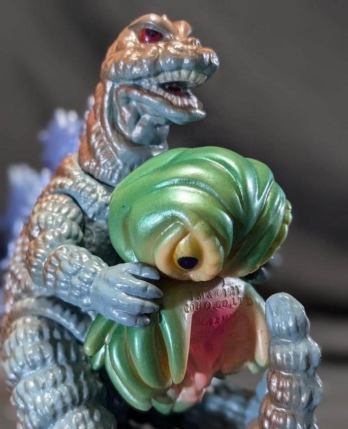 飛行ゴジラ＆ミニヘドラ（マーミット）ソフビ 怪獣天国ベビー ヘドゴジセット