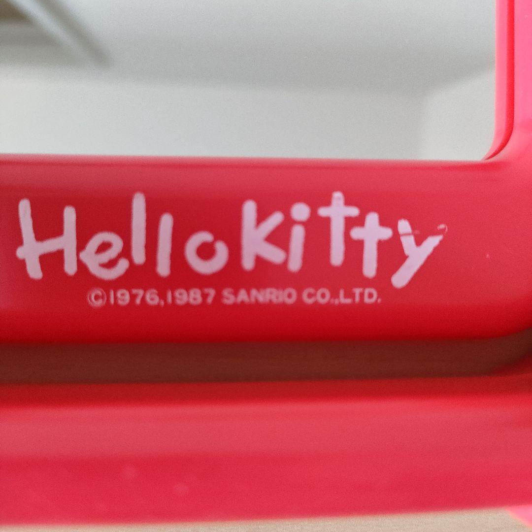 激レア　昭和レトロ　キティ　サンリオ　フィギュア付きスタンドミラー　80年代　鏡