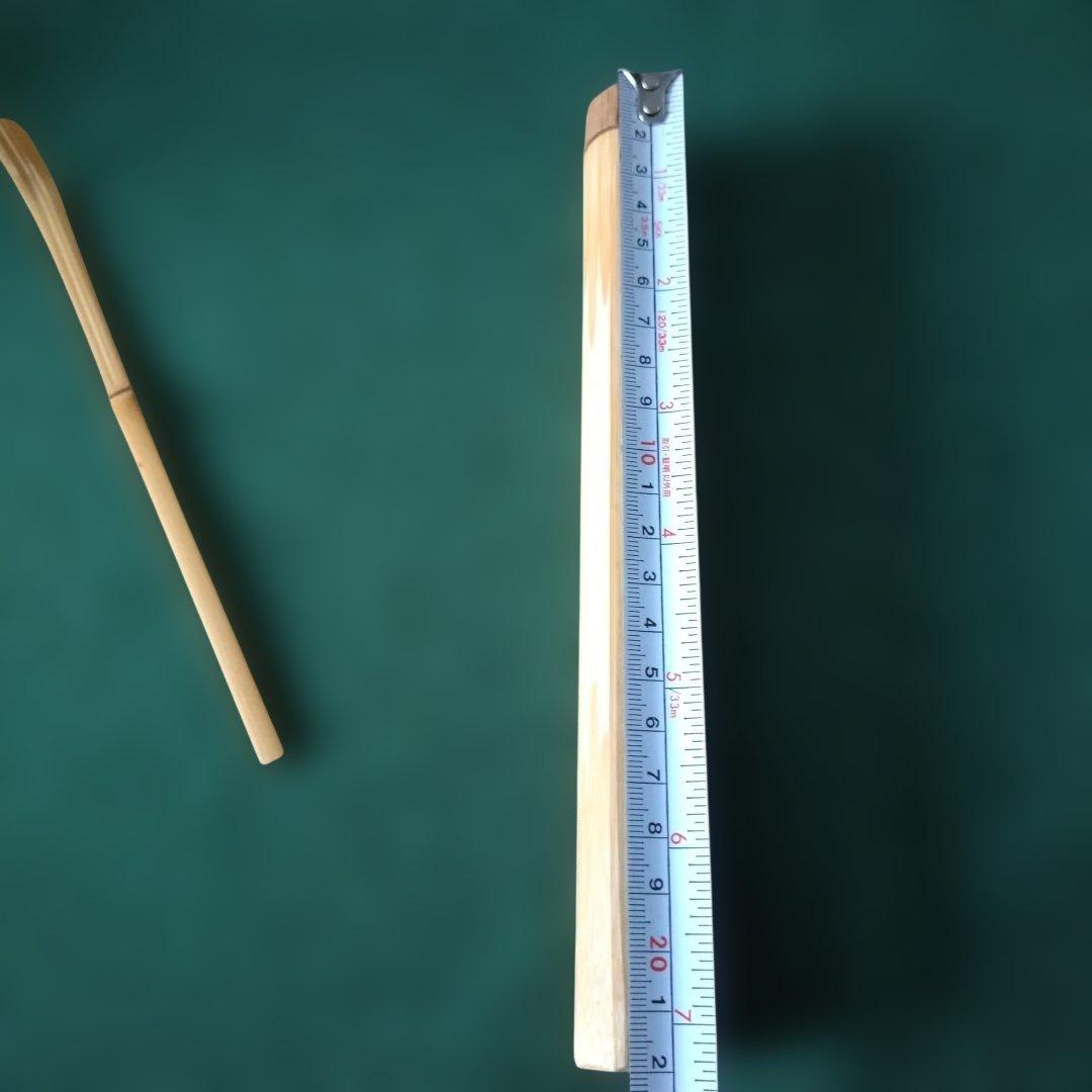 ラッキー　竹製 茶杓 専用ケース付き