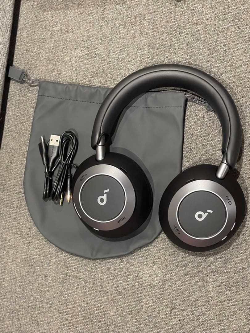 ワイヤレスヘッドホン ブラック SOUNDCORE SPACE1 PRO