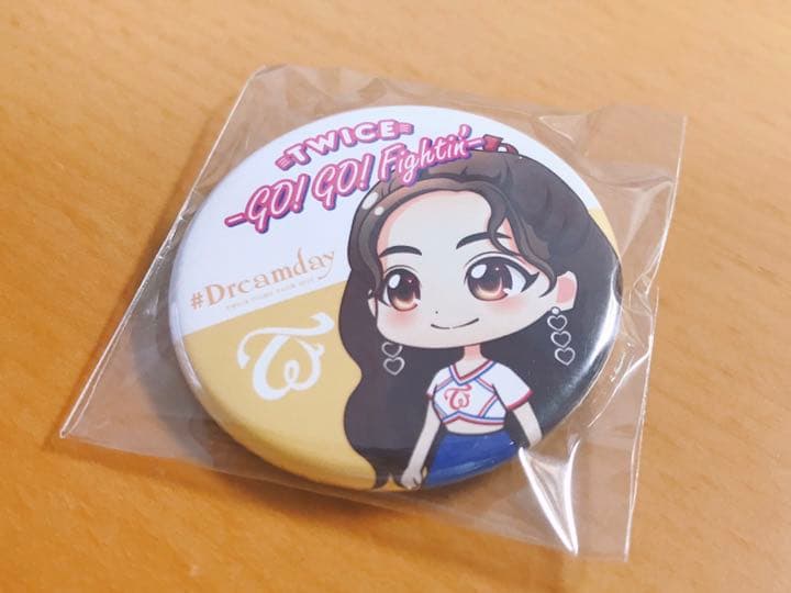 【新品未開封】TWICE GO! GO! Fightin’ ジヒョ 缶バッチ