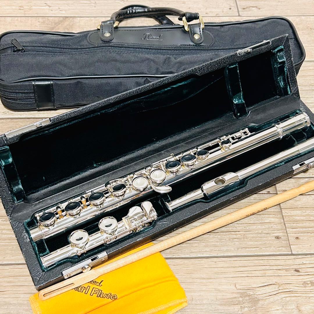 【工房メンテ済】Pearl パール フルート Eメカ付き　ケース付き