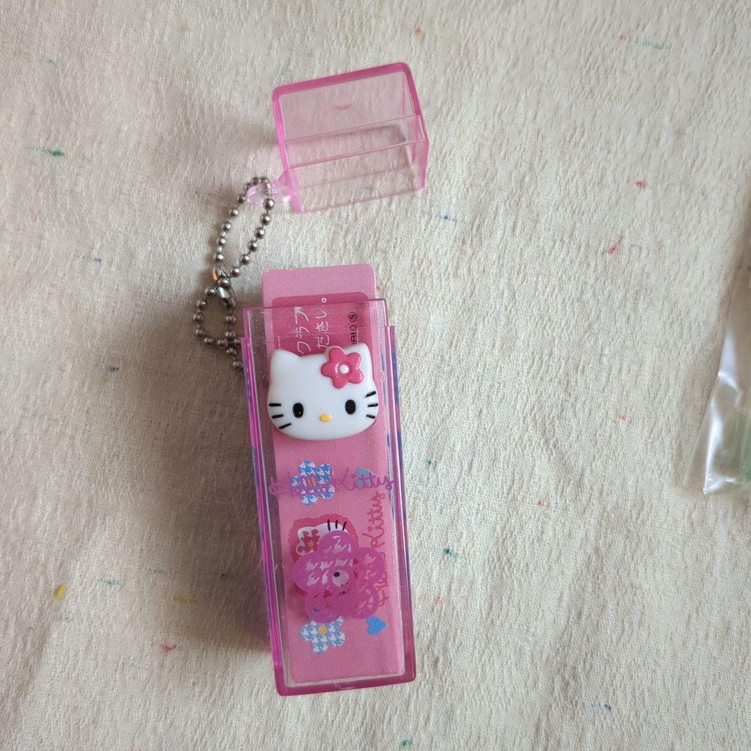 キティちゃんグッズセット　ガムホルダー＆メモ　ペン　ミニレター　レア　1998年