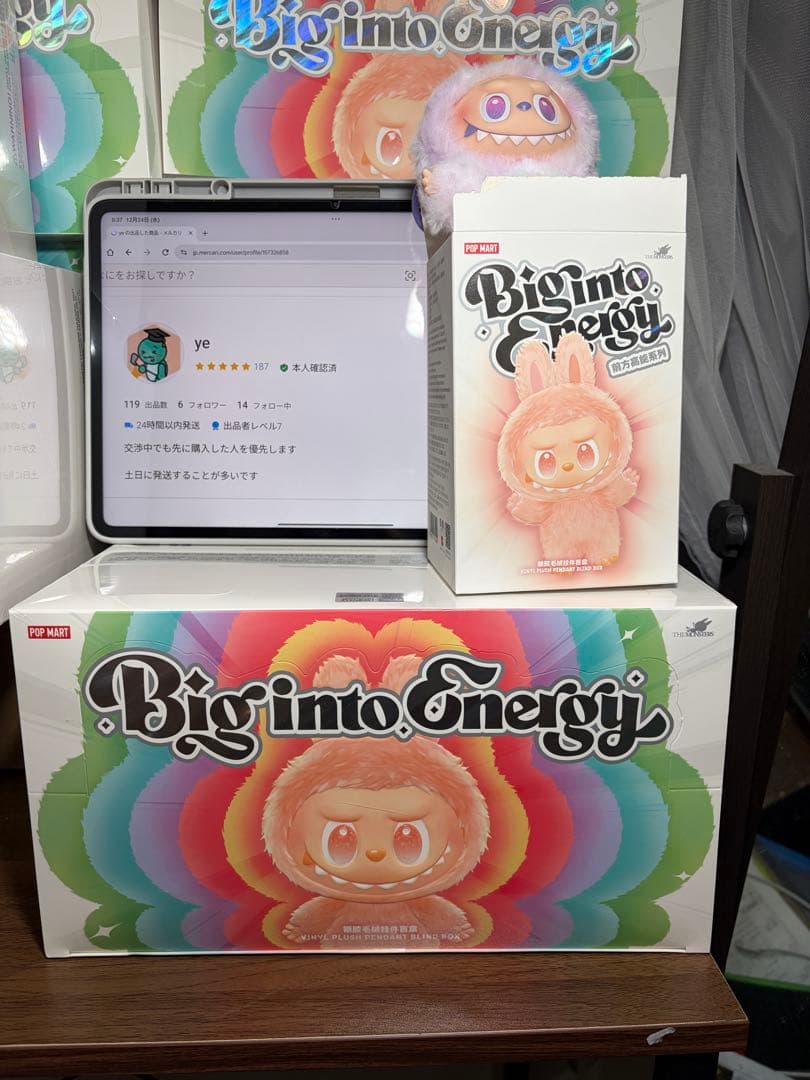 【正規品・完全未開封】Labubu Big into Energy ３個