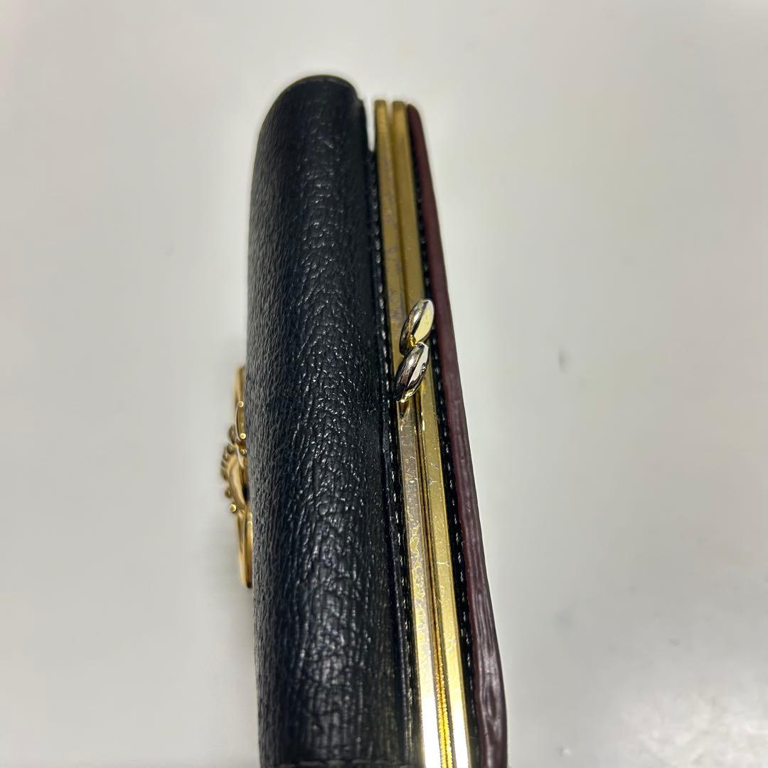 Vivienne Westwood レザー二つ折り財布 ブラック
