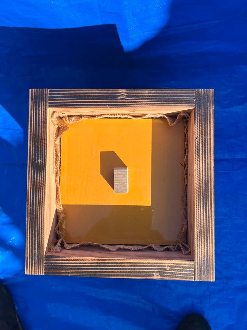 ニホンミツバチ　重箱式巣箱　営巣用巣箱4段　板厚3cm