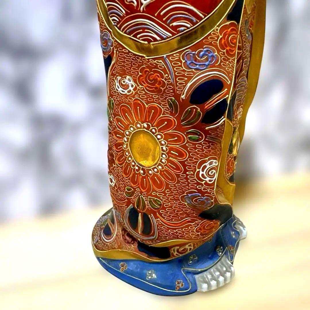 九谷焼　観音菩薩　金彩　骨董品　美術置物　仏像　期間限定値引き