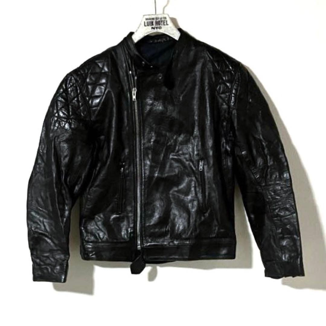 70s ユーロビンテージ フランス製？ シングルライダース ailee zip