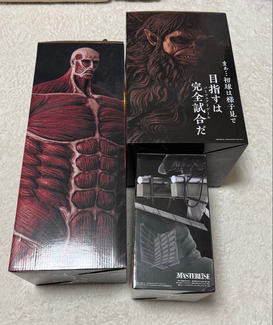 一番くじ 進撃の巨人 A賞 獣の巨人 B賞 リヴァイ ラストワン賞 超大型巨人