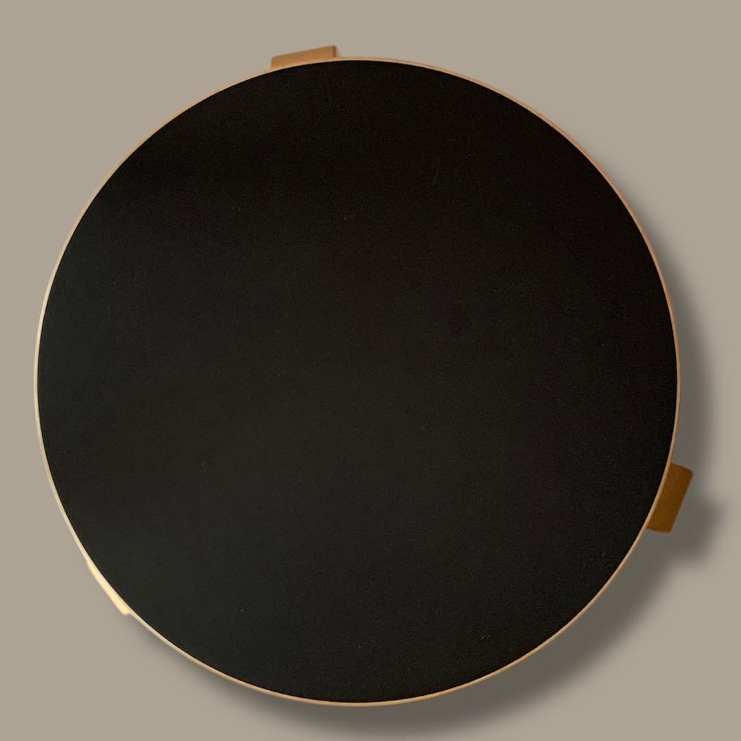 artek stool60 ブラックリノリウム　Alvar Aalto