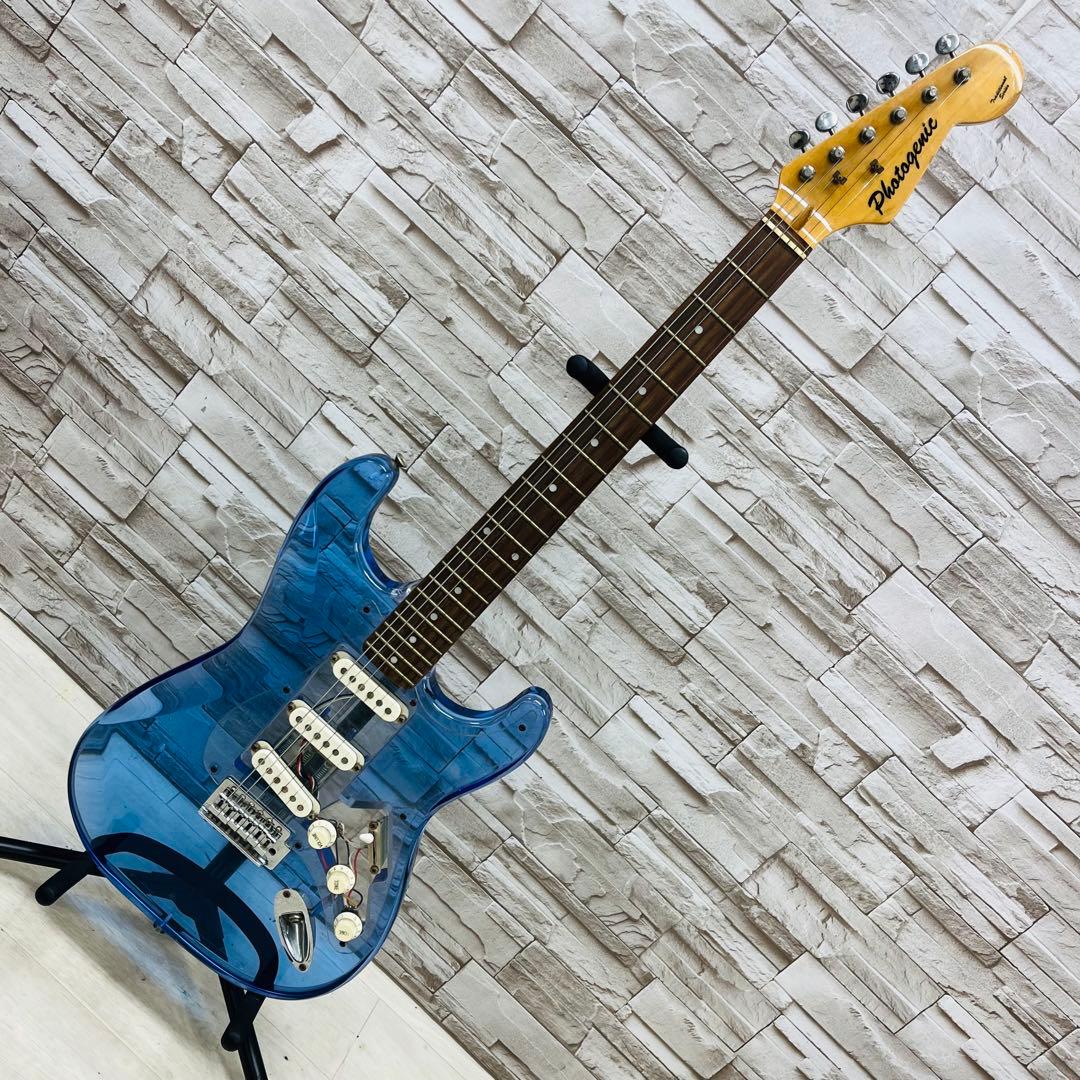 PhotoGenic st スケルトンブルー アクリルエレキギター
