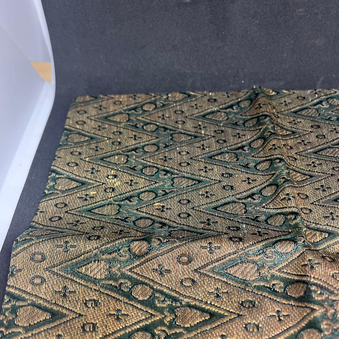 珍品　帛紗　大虚山光悦寺　山下恵光書付　インド土産　モール服紗　モール更紗　古裂