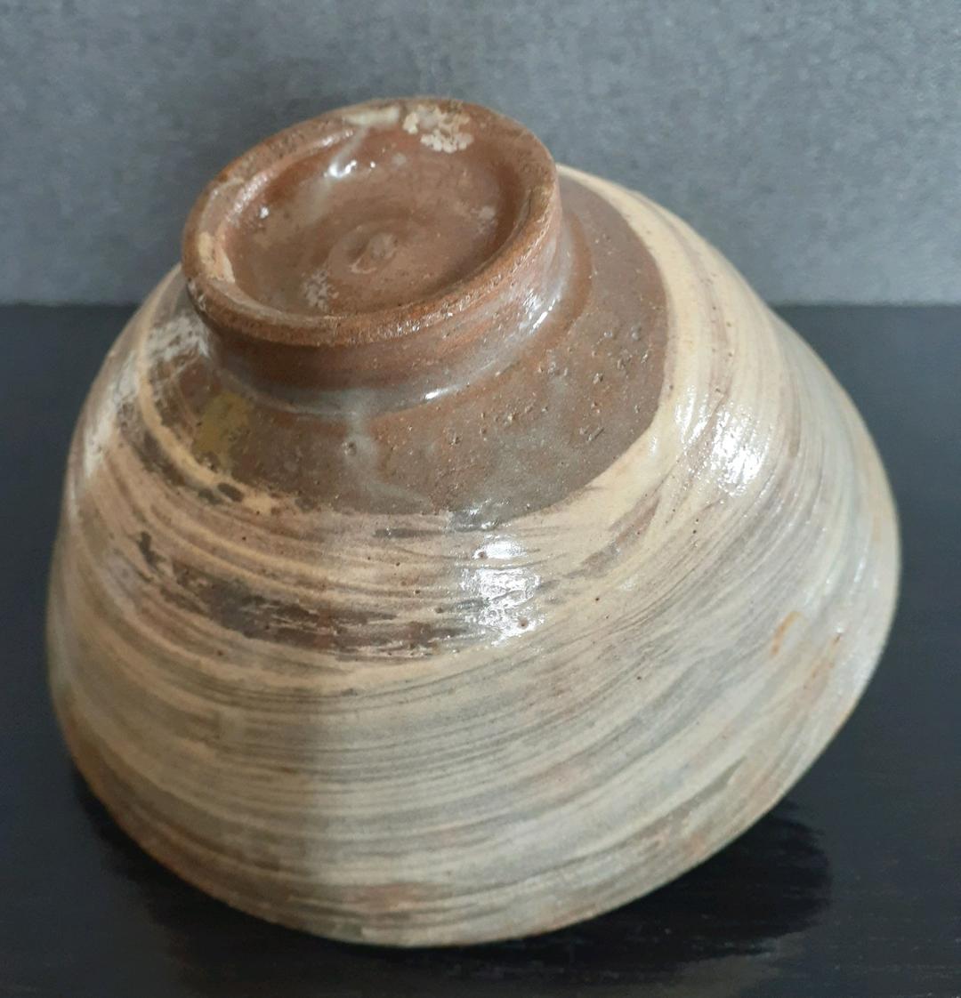 【本物保証！】朝鮮古美術　朝鮮古陶磁器　古玩　李朝花三島　刷毛目　茶碗　茶道具