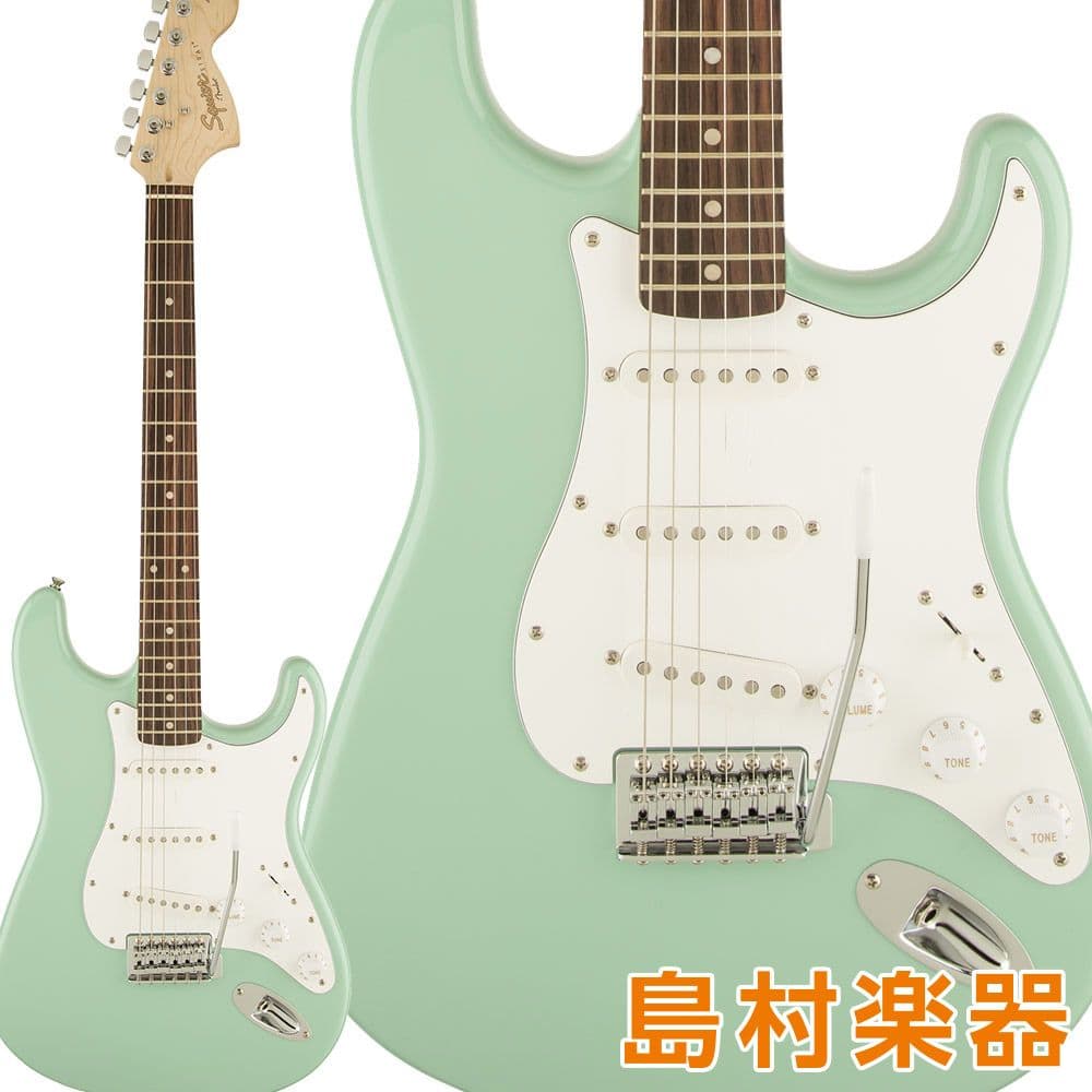 エレキ ストラト スクワイヤー サーフグリーン ＋付属品セット