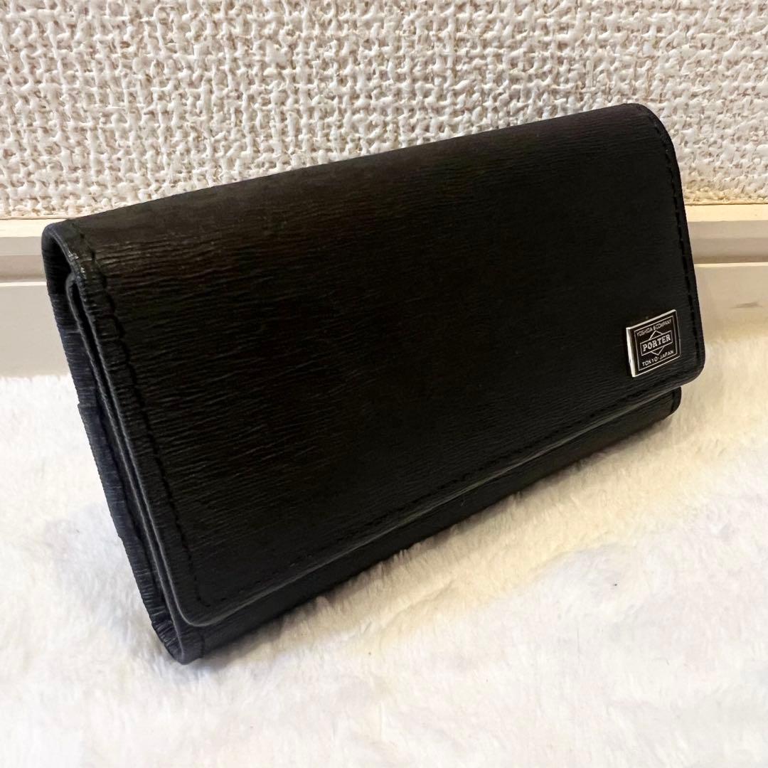【未使用に近い】PORTER ポーター カレント 4連キーケース ブラック