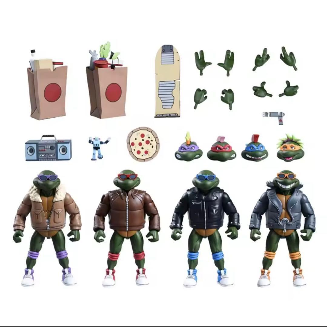 TMNT NECAミュータント・ニンジャ・タートルズ パンクフィギュア4体セット