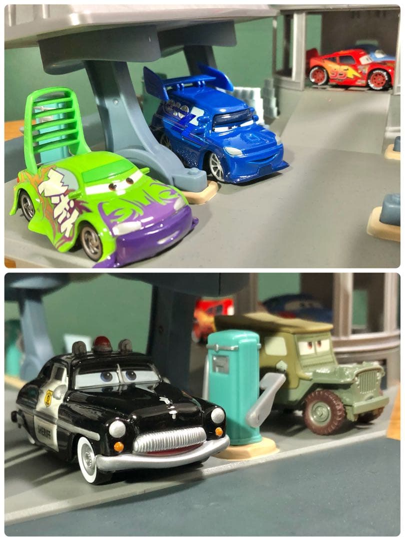 ★絶版！￼カーズ￼ V8カフェ&マック￼トレーラー& ミニカー17台￼セット￼