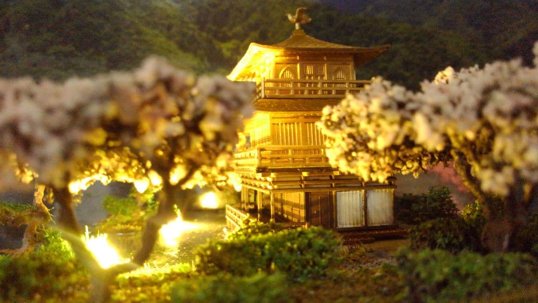 お寺✨お城✨新金閣寺✨プラモデル‼️SP仕上げジオラマ、製作オーダー受付ます❗