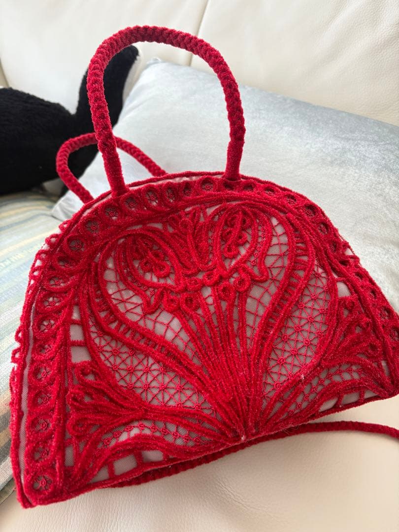 マメクロゴウチ mame kurogouchi コード刺繍バッグ