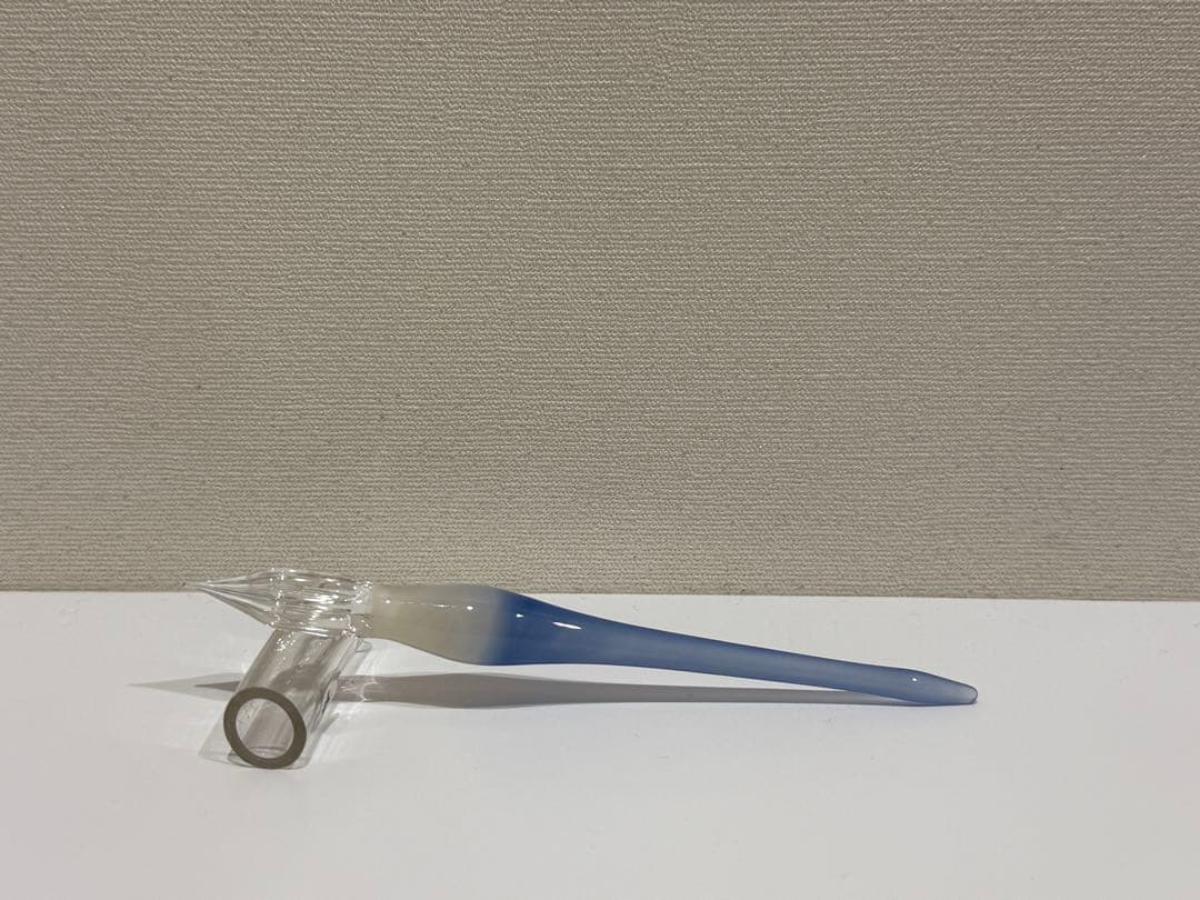 【aun】ガラスペン 灯す 青