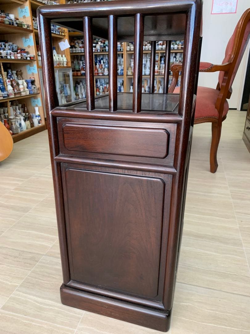 唐木茶箪笥　アンティーク　収納家具　茶箪笥