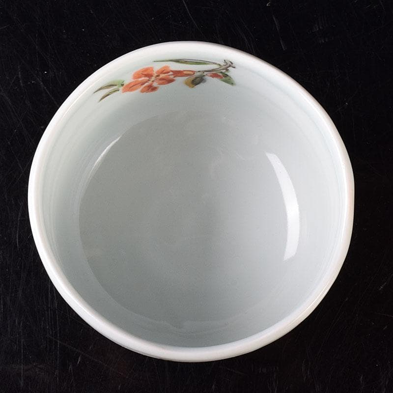 茶道具　森恵子作　色絵　柘榴文　茶碗　共箱　M　R7999