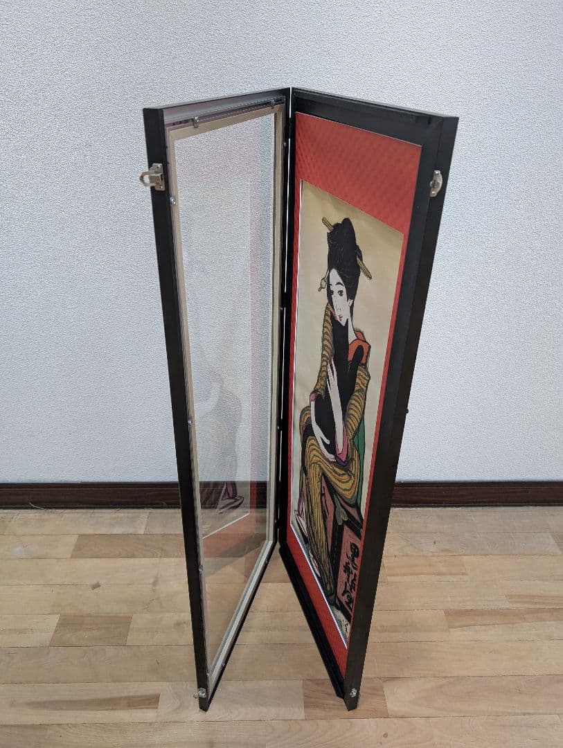 Yumiko 竹久夢二　黒船屋　木版画　版画　リトグラフ額縁　300部限定