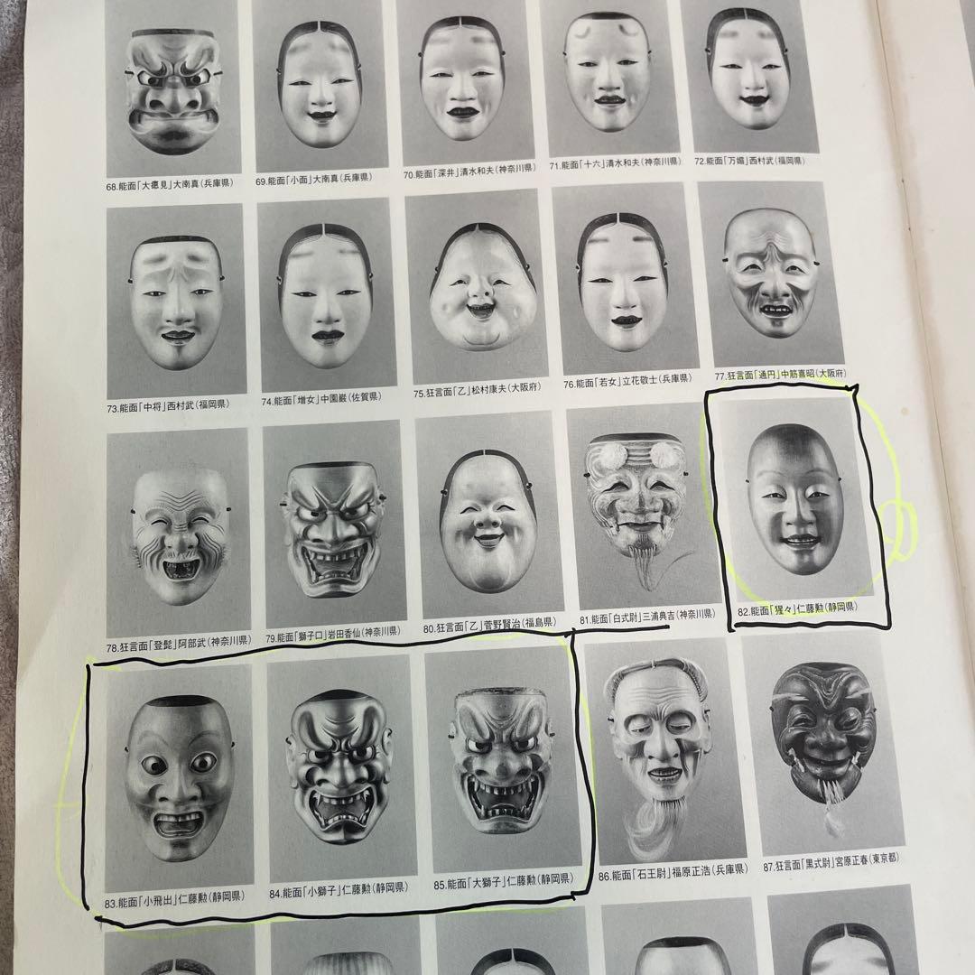 能面中将