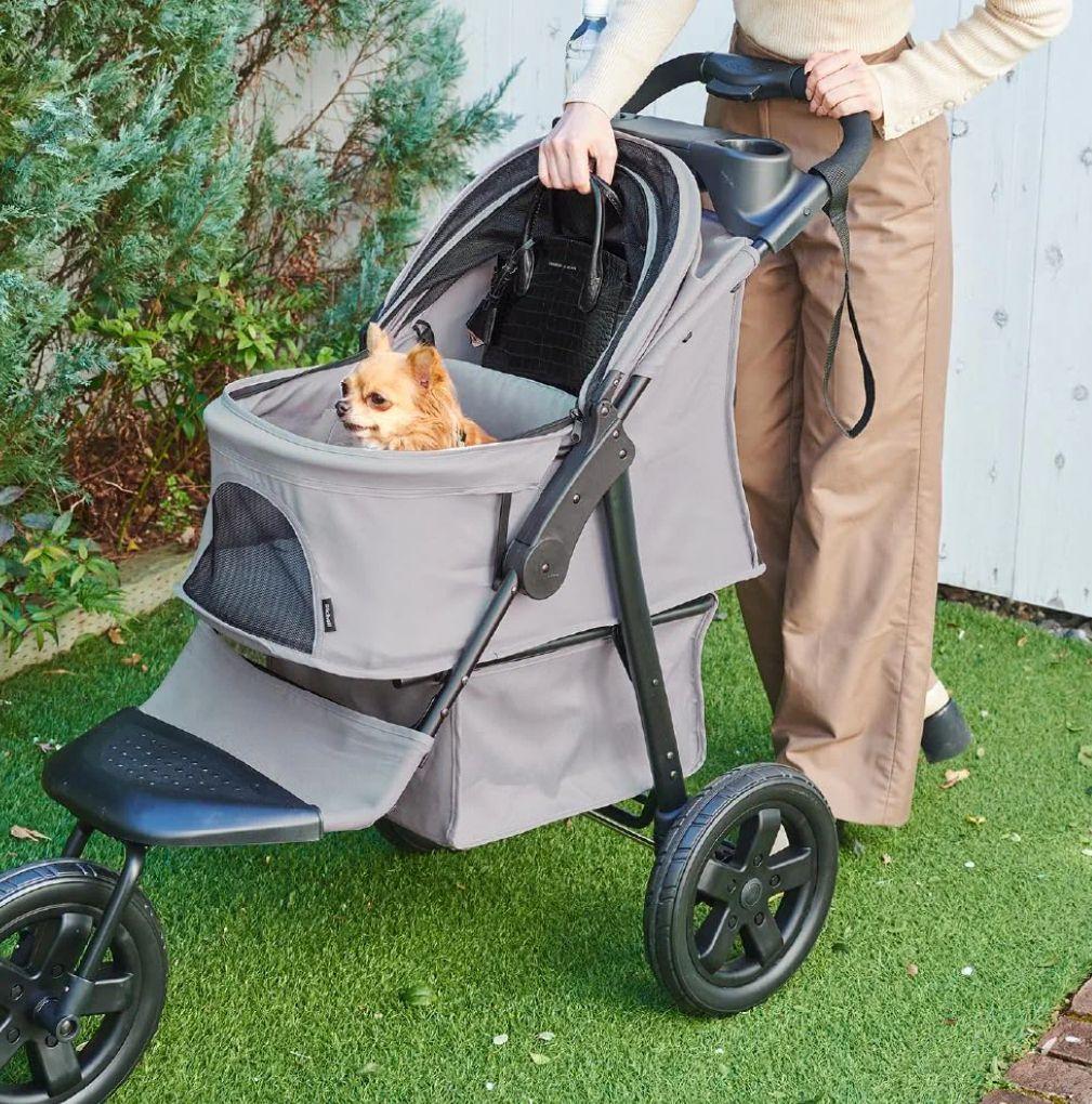 【ほぼ新品】Richell リッチェル ペットカート プレンタ 小型犬用