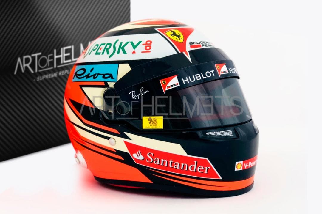 ライコネン 2017 1/2 ヘルメット F1 フェラーリ raikkonen