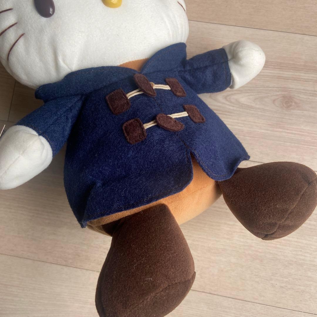 サンリオ　ハローキティ BIGぬいぐるみ　ダッフルコート　マスコット　平成レトロ