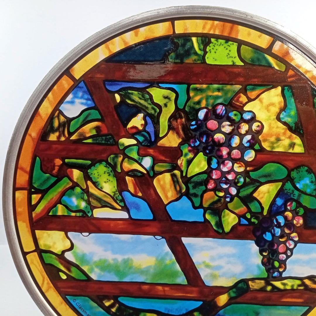 ルイスCティファニー ステンドグラス ぶどう蔓 円型 グラスマスターズ社