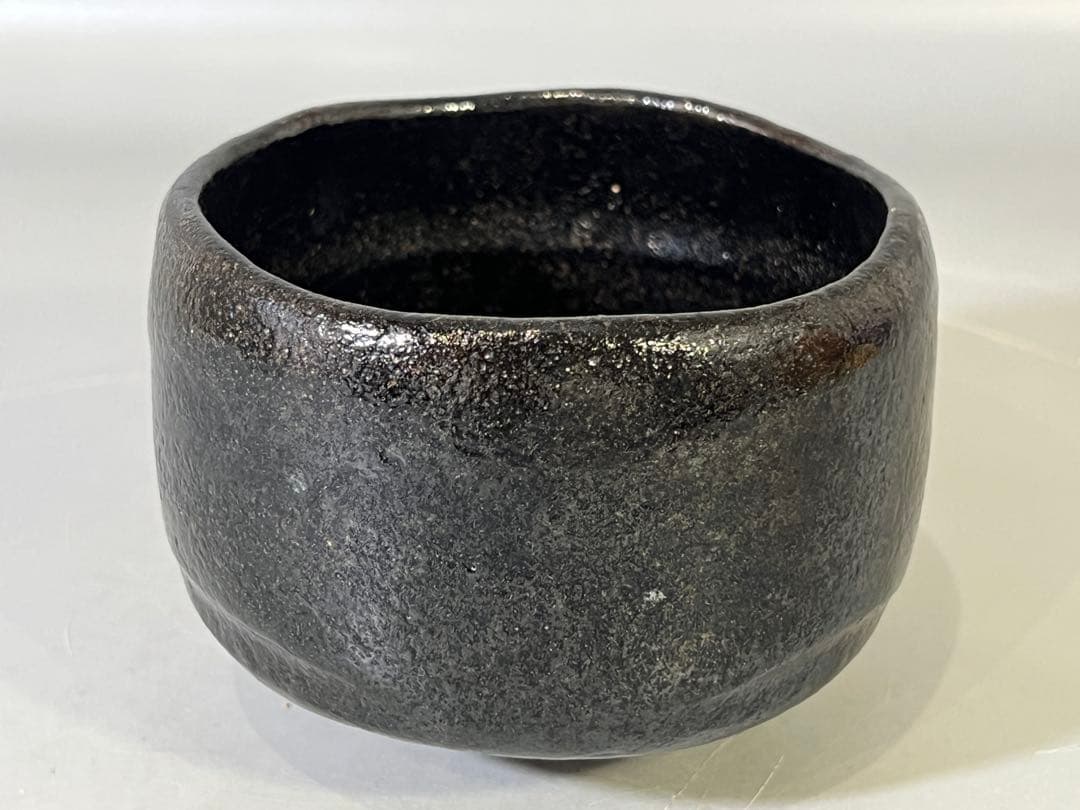 DT754 茶道具 久楽黒茶碗