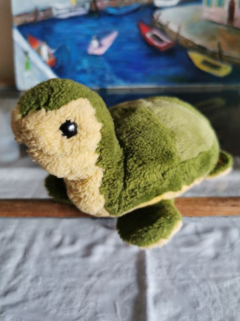 アンティーク Steiff ミドリガメ 緑亀 トータス陸亀 タートル ぬいぐるみ