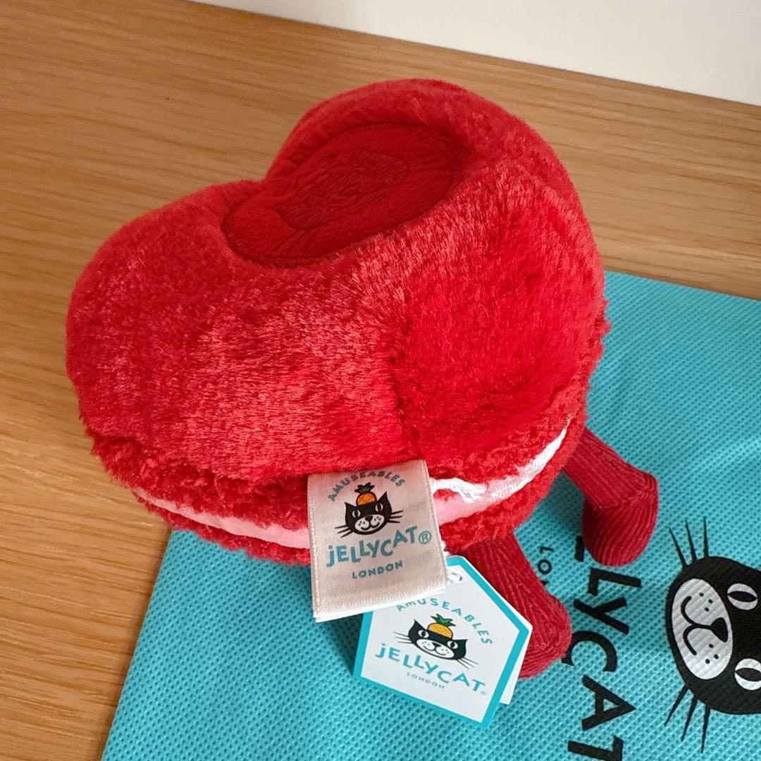 　ハート　マカロンぬいぐるみ 赤　デザート　バレンタイン　正規品