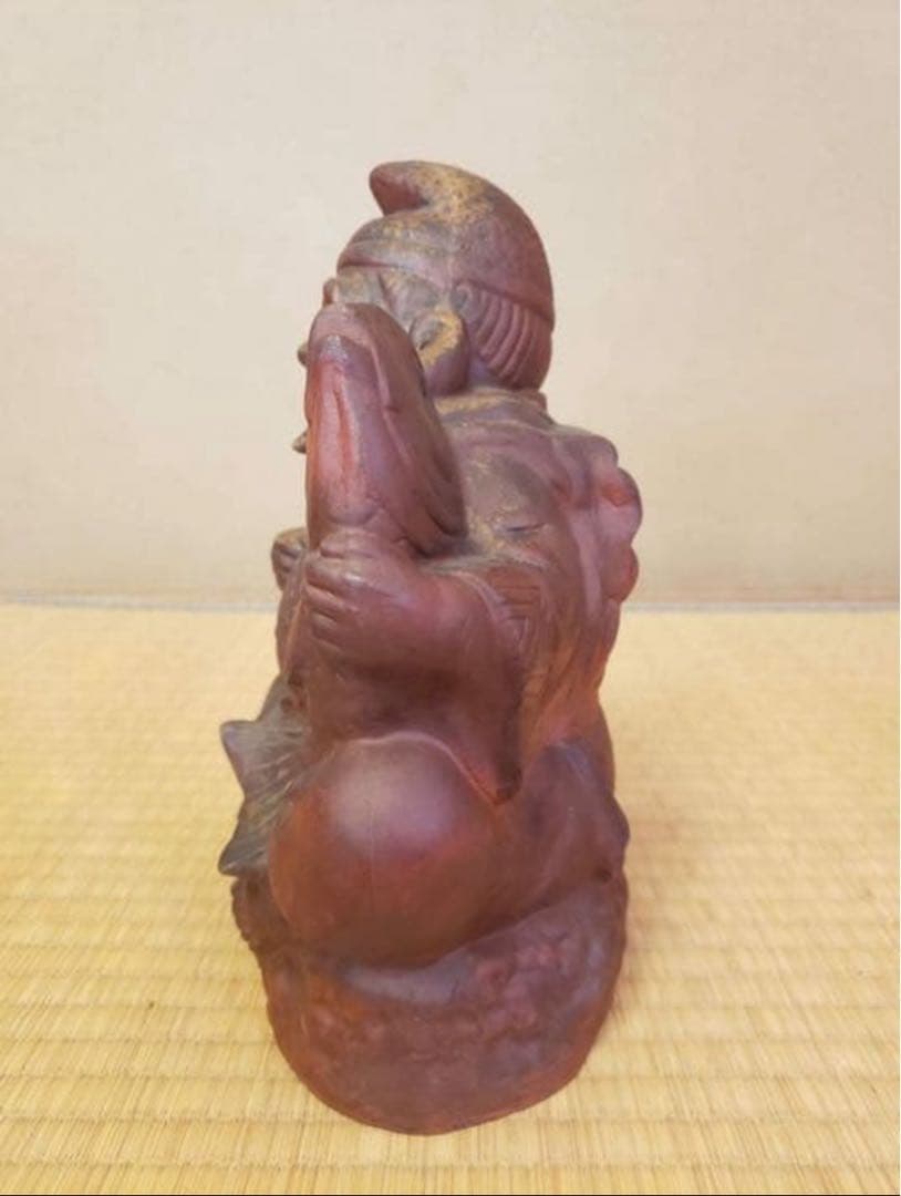 福の神像 陶器製 置物 大黒様　恵比寿様　高さ約25㎝　113