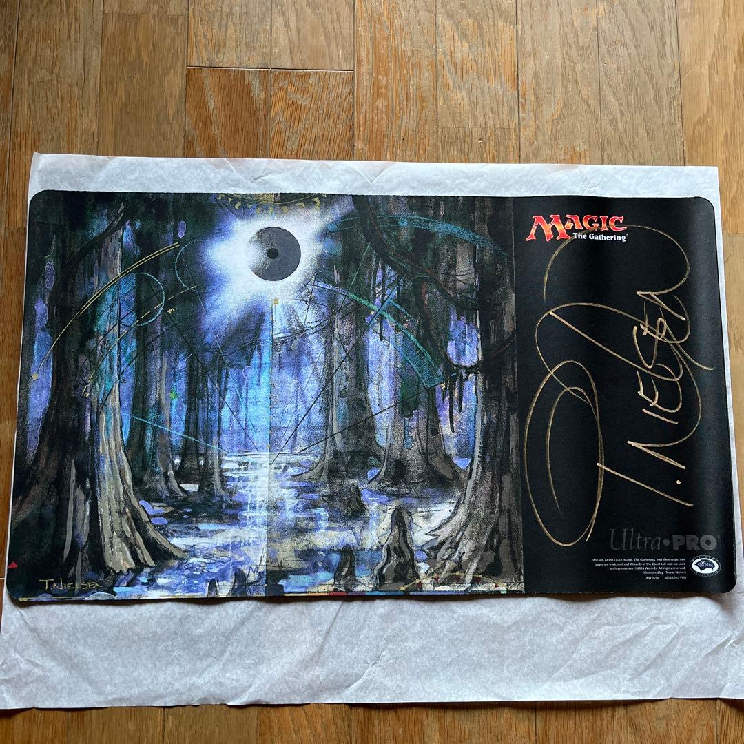 MTG プレイマット　グルランド　沼　サイン入り