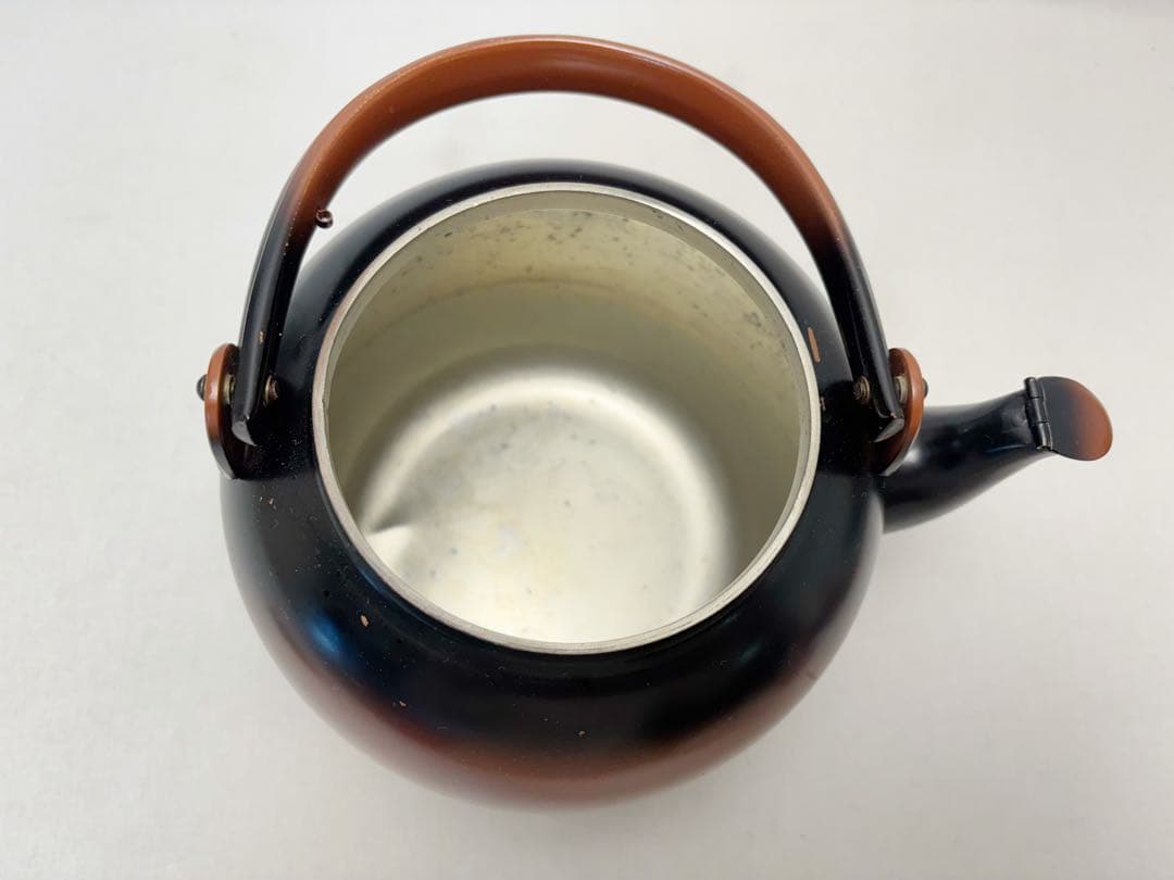 茶道具 やかん 腰黒やかん 水注 口蓋付 薬缶 煎茶道具 裏千家 湯沸 利休形