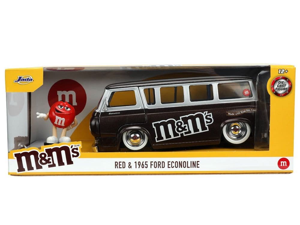 JADA M&M's 1965フォード・エコノライン/レッド・フィギュア