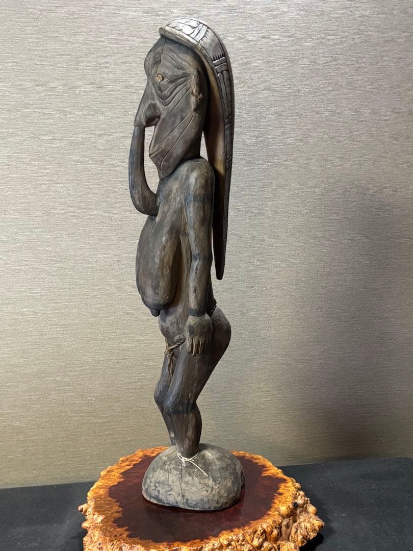 アフリカンアート62cm/人形アンティーク・骨董・レトロ・フィギュア・オブジェ