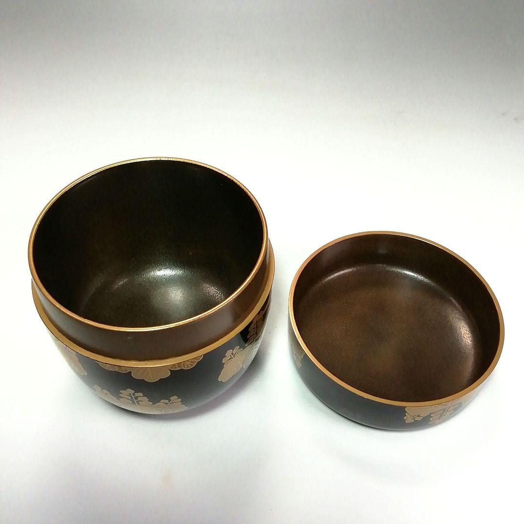 Ｓ４８０　棗　『七五桐蒔絵　棗』『春峰作』『茶入』　共箱　茶道具