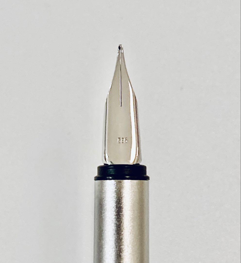 プラチナ仕上げ◆モンブラン 高級万年筆 ノブレスMONTBLANC ペン先14K