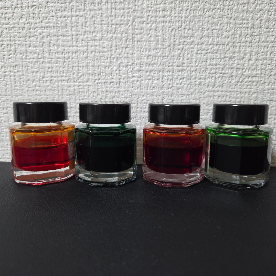 インク つけペン セット【色彩雫】【アデリアレトロ】【ホコロ】