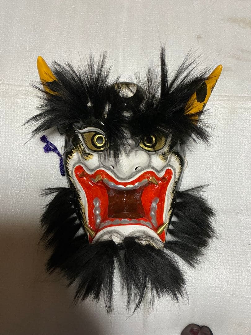 石見神楽・神楽面　和紙製。【我が家の魔除けとして…】。