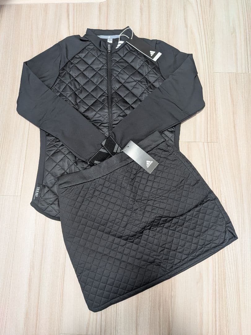 【新品】アディダス キルトレイヤードジャケット スカート セットアップ M